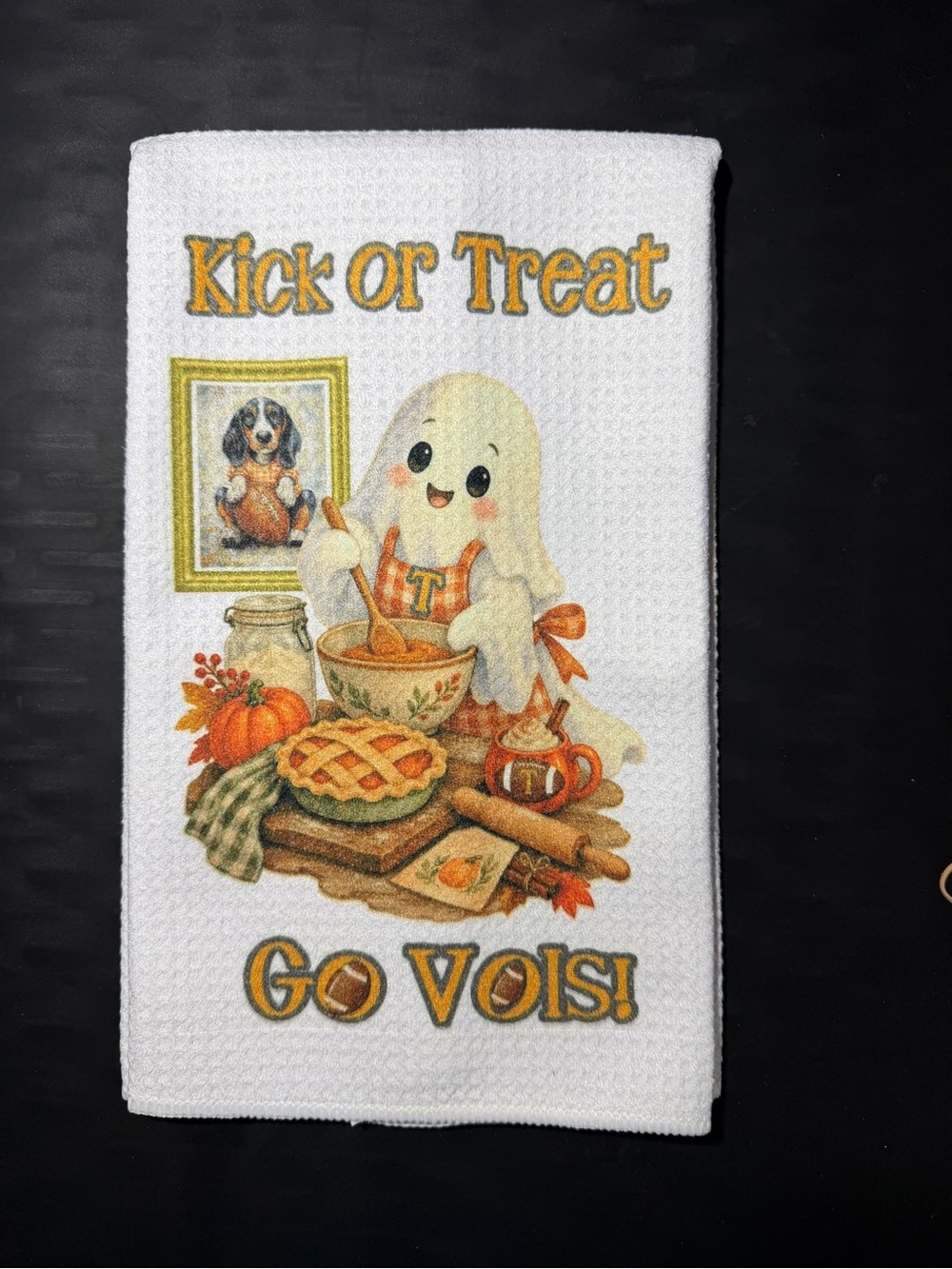 Tennessee Vols themed Halloween Ghost Towel, New